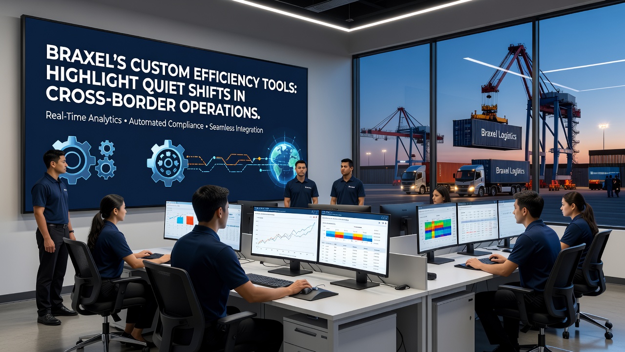 Cross-border logistics coordination using Braxel efficiency software at an Eastern European partner site